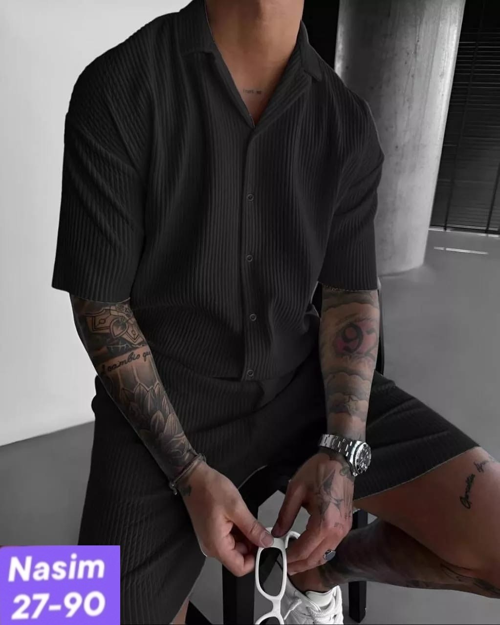 мужской летний костюм,костюм с шортами мужской,мужская мода,костюм рубашка и шорты,костюм летний с рубашкой и шортами