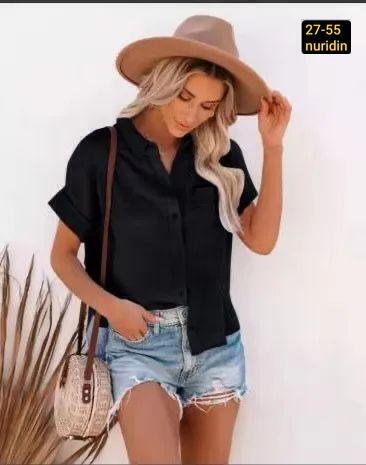 рубашка женская из хлопка,летняя хлопковая льняная рубашка для женщин с короткими рукавами,рубашка женская белая,рубашка женская повседневная,