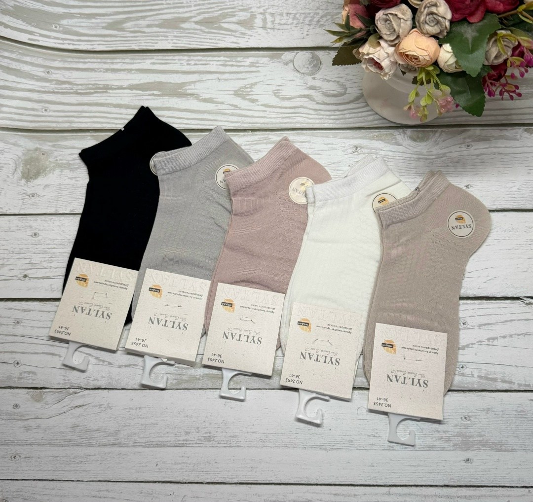 носки женские,комплект носков turkan, 10 пар кремовый,носки хлопковые женские,носки комплект,носки turkan женские