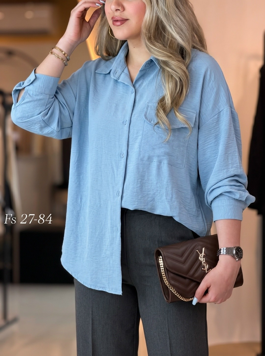 рубашка стильная,рубашка женская,рубашка женская размер 62 цвет коричневый luxury plus,рубашка бежевая,рубашка модная