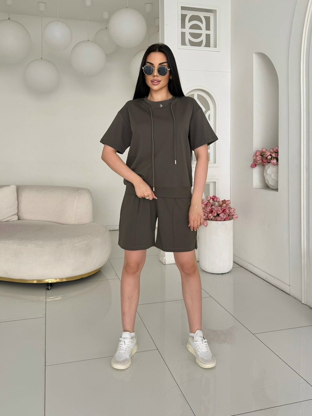 костюм повседневный,трикотажные костюмы,костюм с шортам,костюм летний с шортами,женский костюм шорты