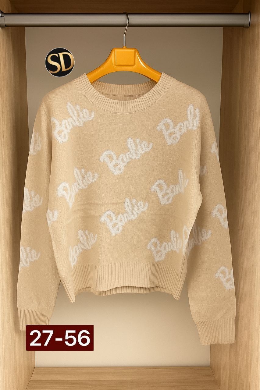 свитер оверсайз вязаный barbie lucky fashion,свитер женский,кофта женская,свитер кофта,свитер