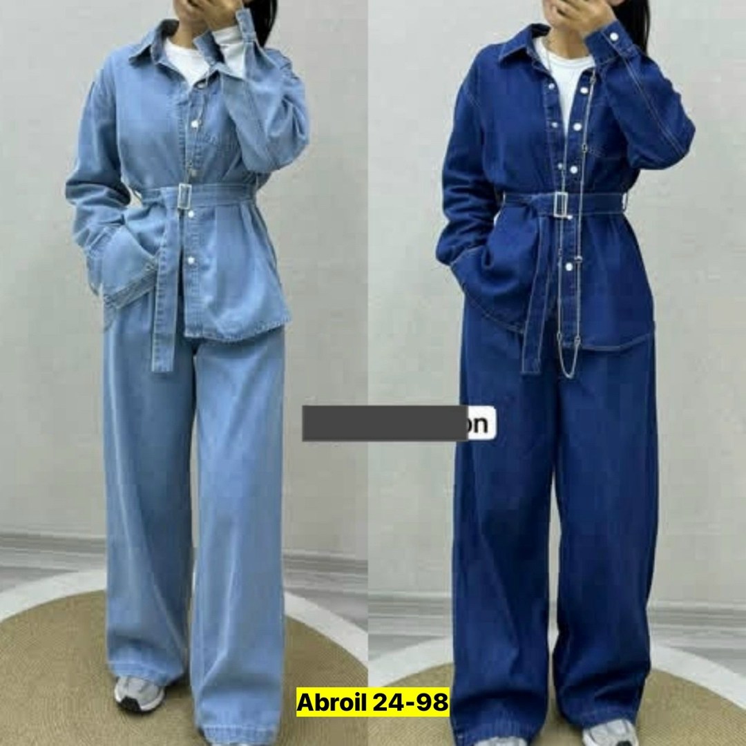 женский костюм,женский костюм двойка ткань джинс,женский костюм с брюками ткань джинс,комбинезон женский джинсовый,костюм джинсовый