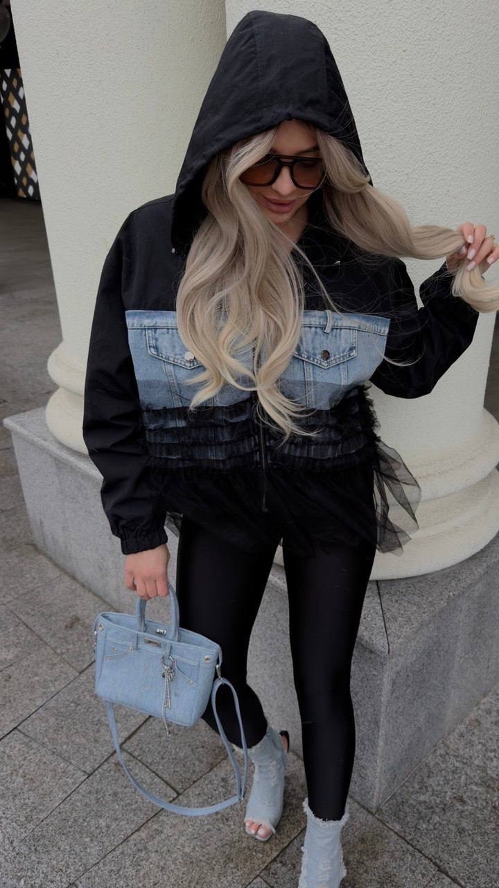 куртка модная,джинсовая куртка с плащевкой,джинсовая куртка,куртка женская,женские джинсовые куртки