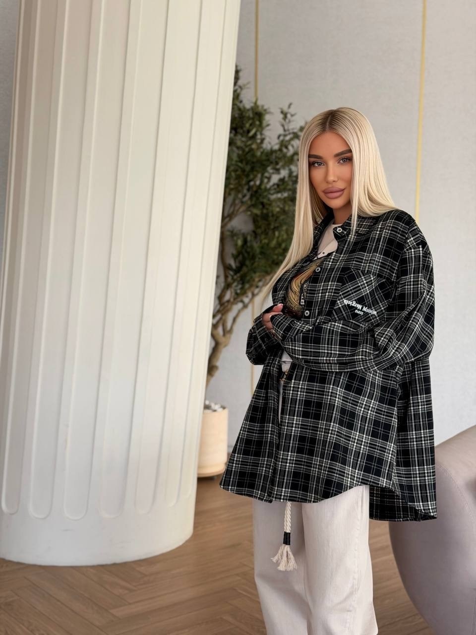 рубашка женская в клетку оверсайз,рубашка оверсайз в клетку,рубашка в клетку женская,рубашка в клетку оверсайз y2k thirteen brand,рубашка в клетку