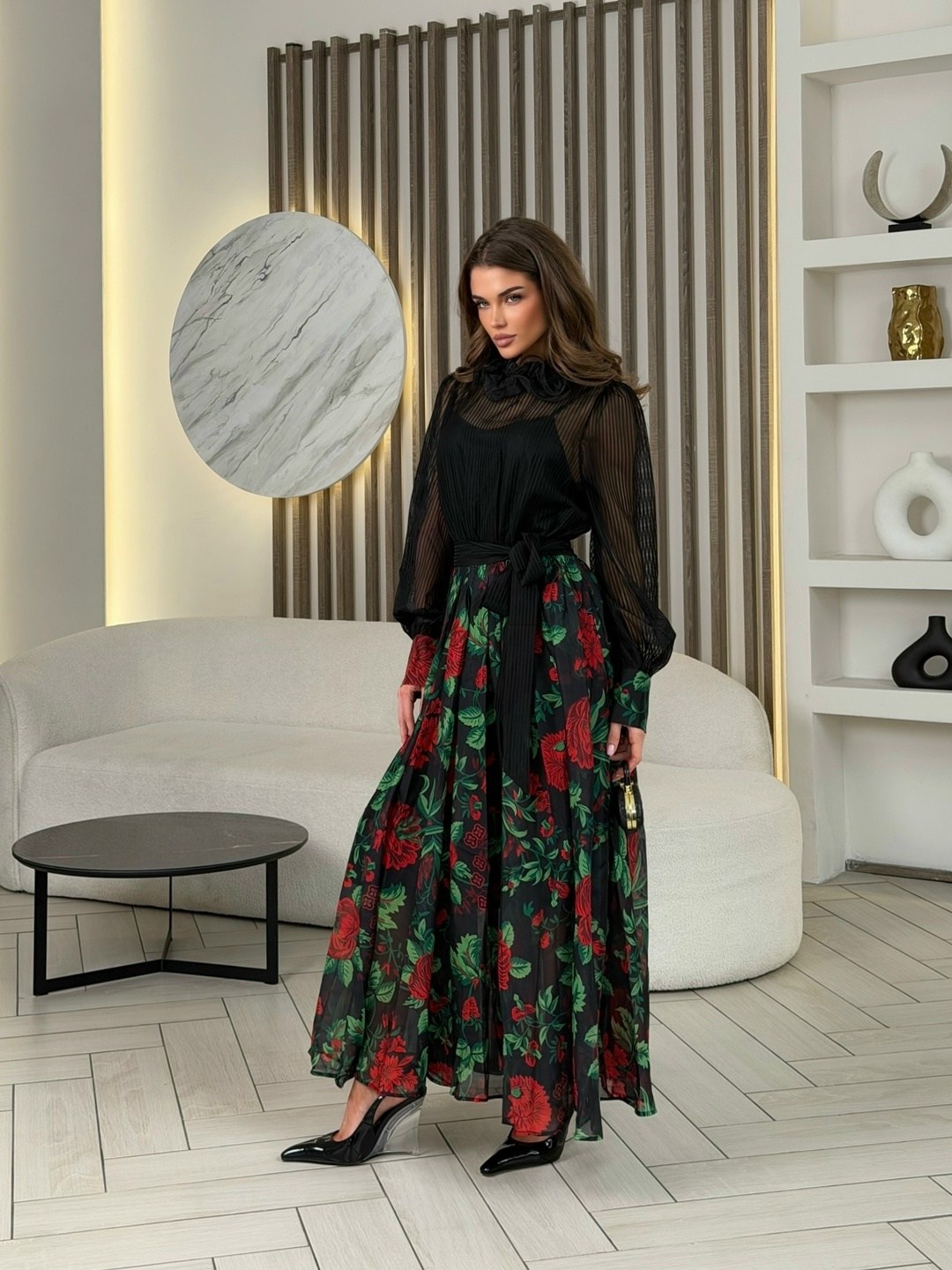 юбка плиссе,плиссированная юбка,юбка плиссе образы,платье,шифоновое платье