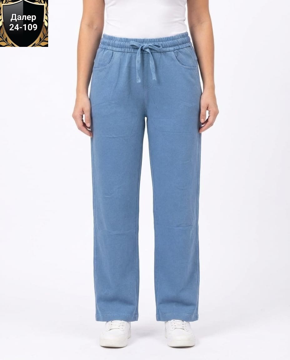 брюки голубые,трикотажные брюки,брюки прямые,брюки женские,брюки летние