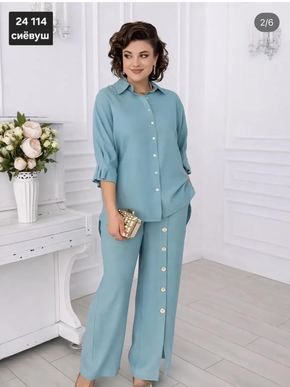 костюм брючный летний двойка ninele,женский брючный костюм,комплект брючный,женский брючный костюм двойка,брючной костюм