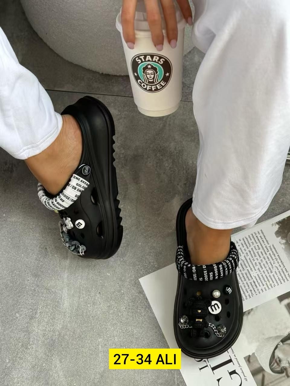 ,женские кроксы,босоножки эко,черные кроксы с джибитсами,шлепанцы женские