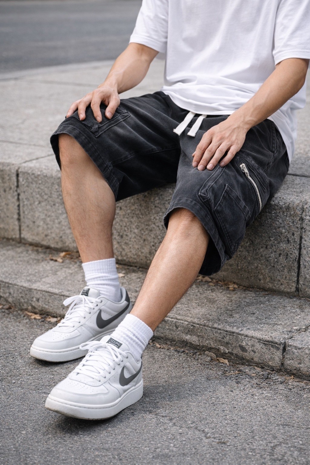 шорты мужские джинсовые,шорты мужские,шорты мужские джинсовые с накладными карманами,шорты карго,джинсовые шорты карго