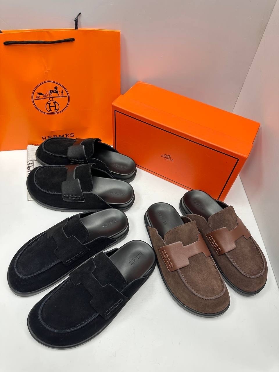 мюли hermes,мюли hermes черные,,hermes шлепанцы, hermes