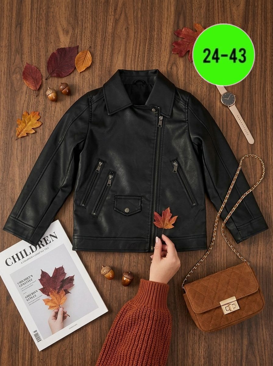 куртка косуха детская,косуха детская,короткая куртка-косуха для девочек,кожаная куртка для девочки,косуха детская hm