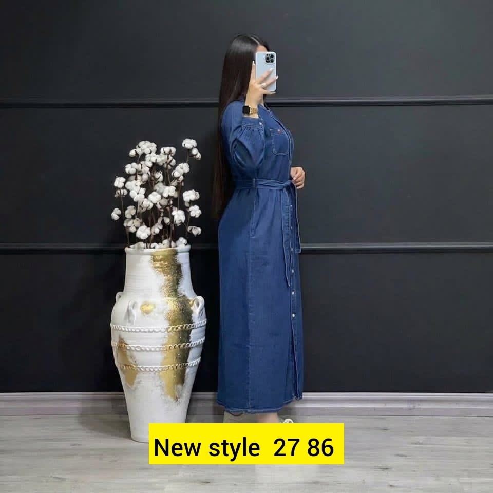 платье рубашка джинсовое длинное офисное макси в пол aisha collection,джинсовое платье,джинсовое платье женское,джинсовое платье-рубашка длины миди,стильное джинсовое платье