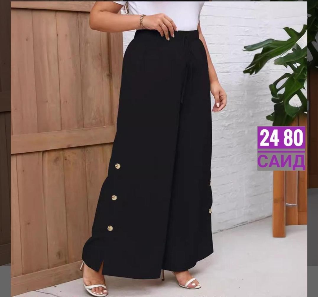 штаны женские широкие,брюки женские,широкие брюки женские,брюки палаццо из льна женские,брюки женские с широкими штанинами, эластичная талия, много пуговиц