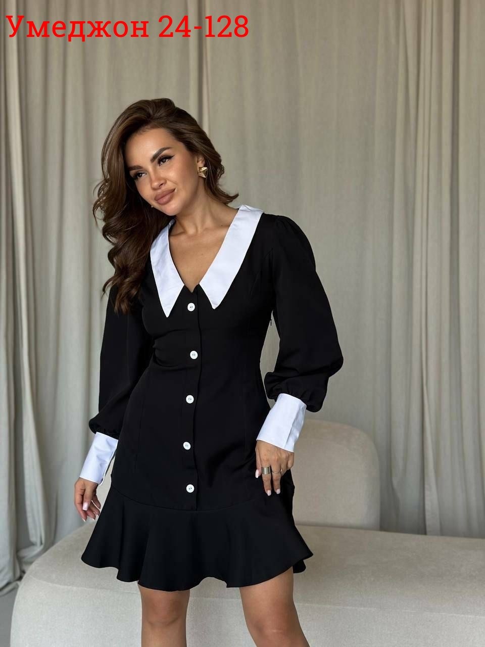 платье женское с воротником,платье стильное,платье с воротником,платье женской,