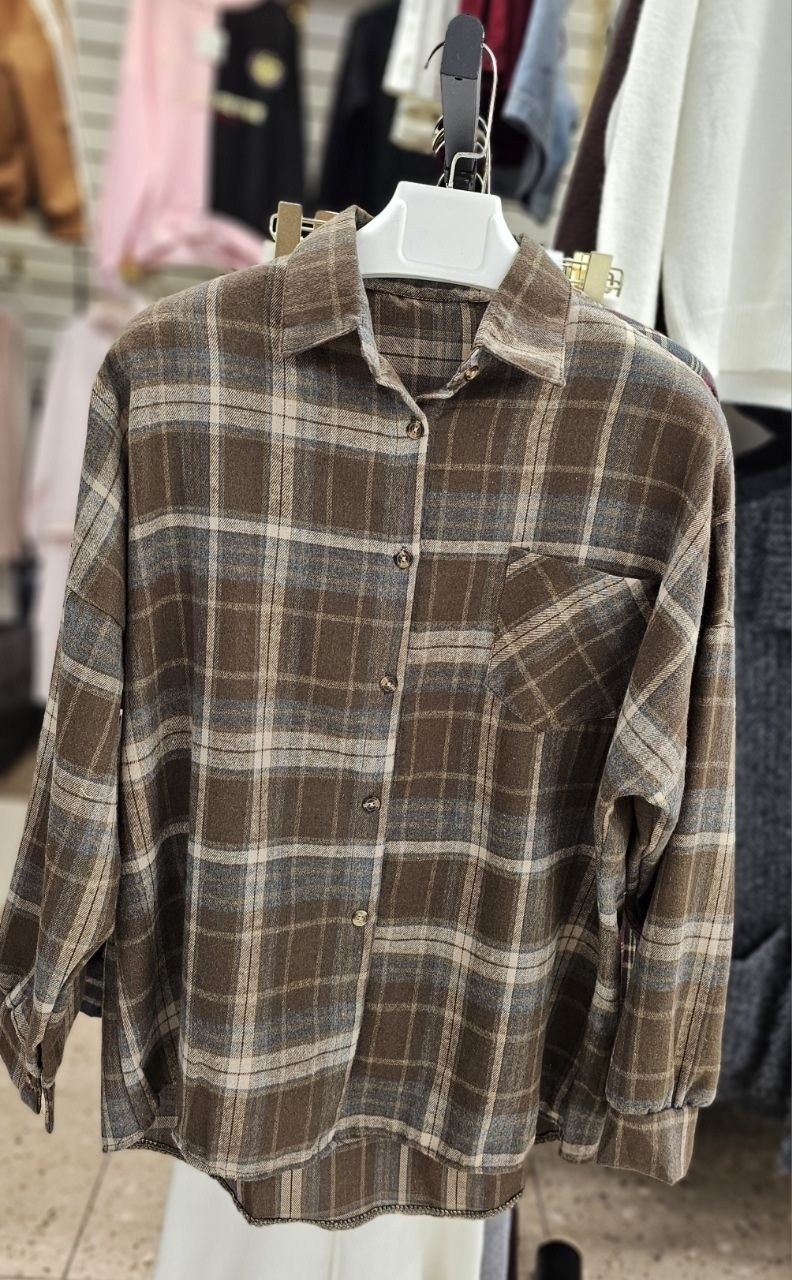 рубашка хлопок,рубашка в клетку,женская рубашка в клетку,клетчатая рубашка,рубашка в клетку хлопковая оверсайз kasdemo