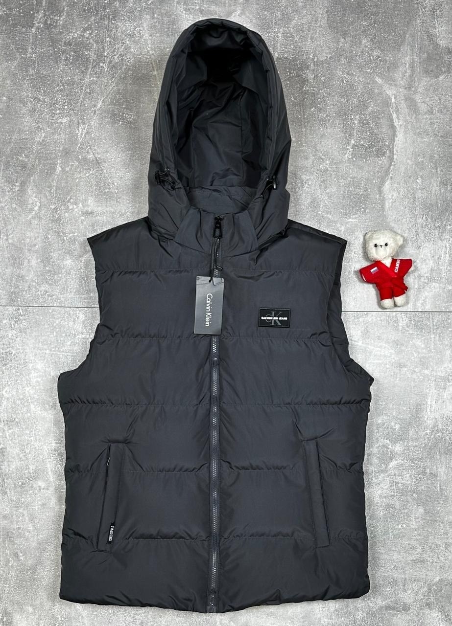 жилет,жилетка кальвин кляйн черная мужская,мужская жилетка,жилетка,мужская безрукавка