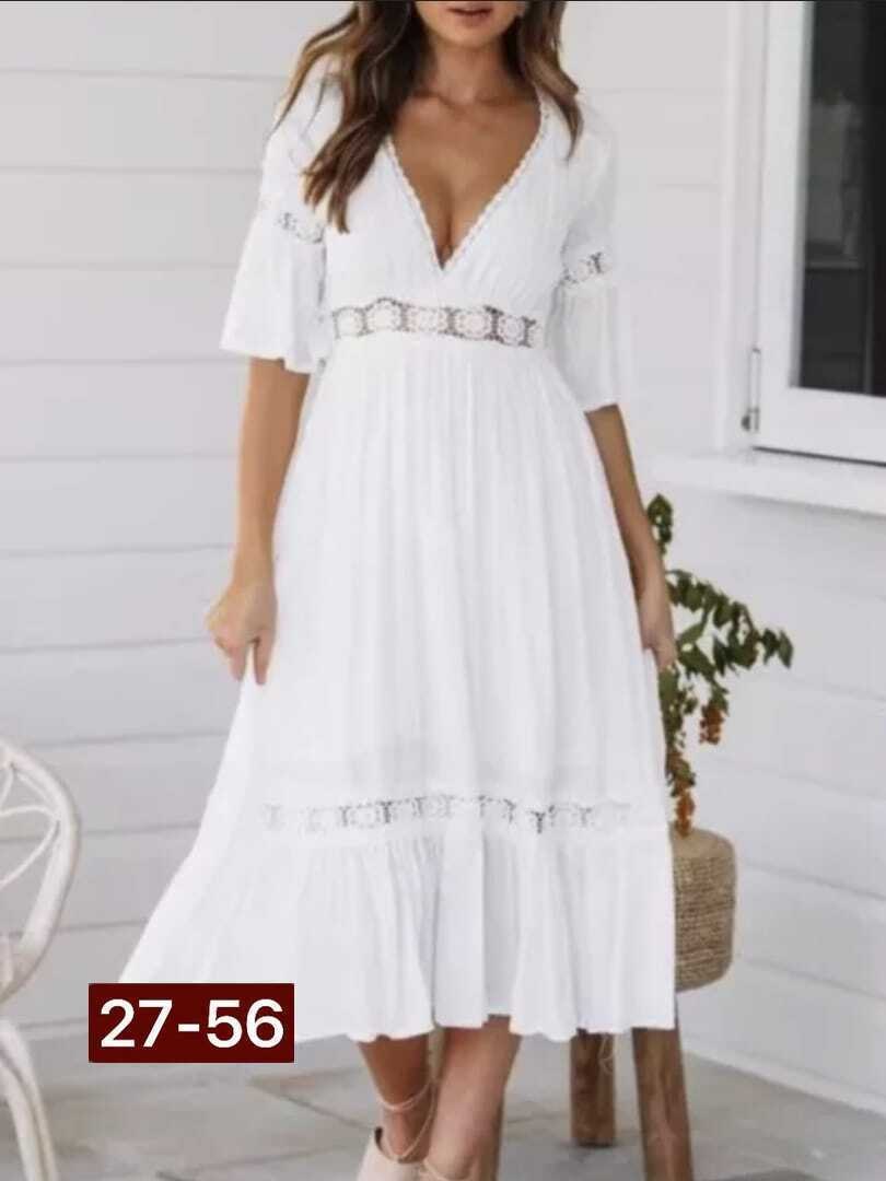 платье летнее белое,белое платье миди,женские длинные платья,женские платья летние,кружевное платье