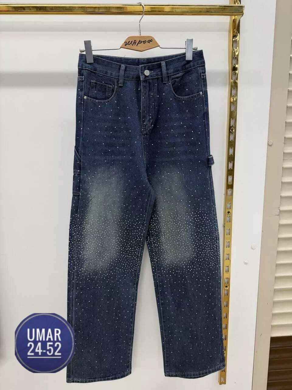 джинсы клеш со стразами h&a collection,женские джинсы со стразами,джинсы со стразами,джинсы широкие со стразами,джинсы прямые со стразами черные le o 222675248