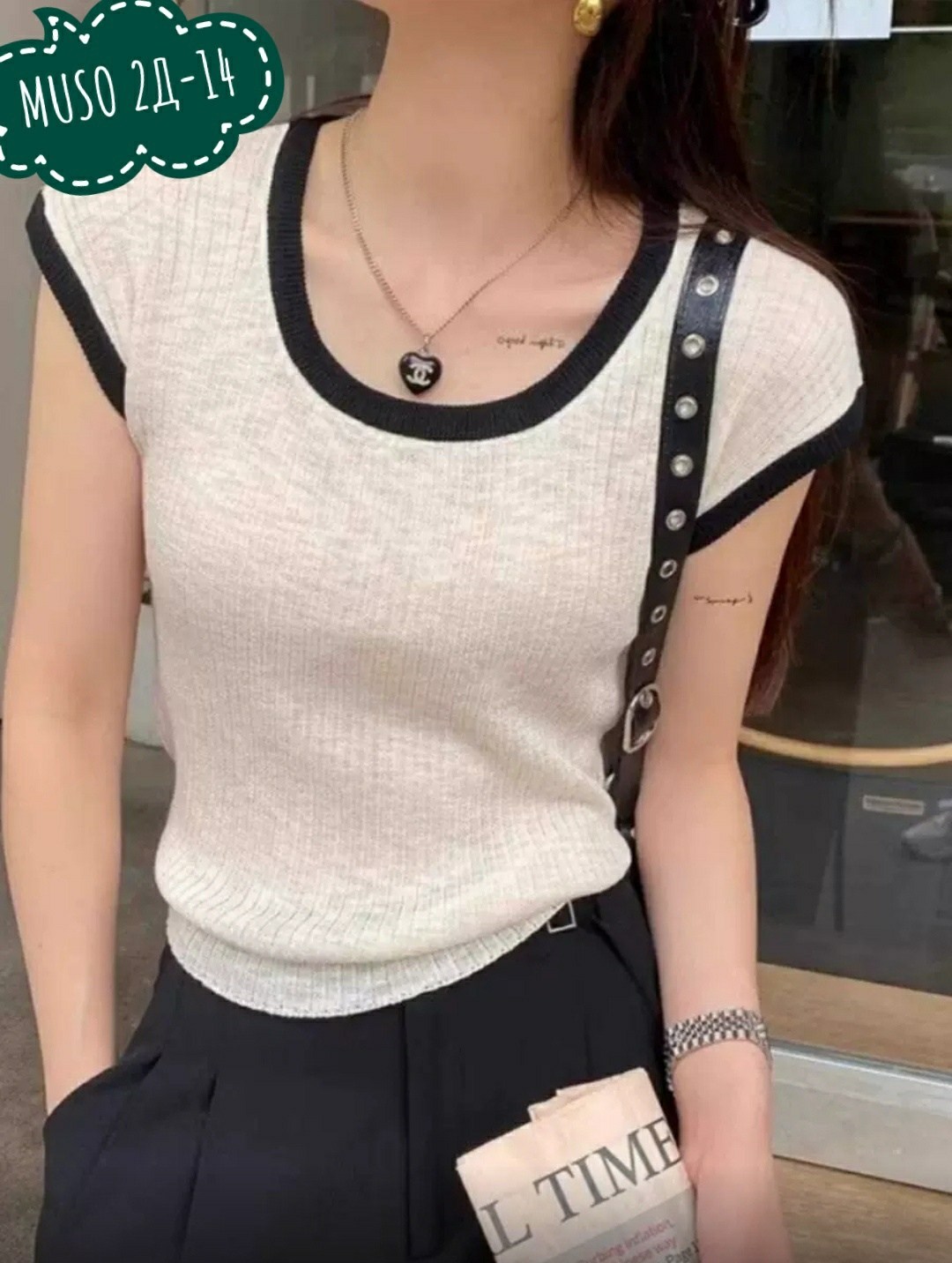 трикотажный топ,вязаная футболка,женская майка,топ с круглым вырезом,футболки женская