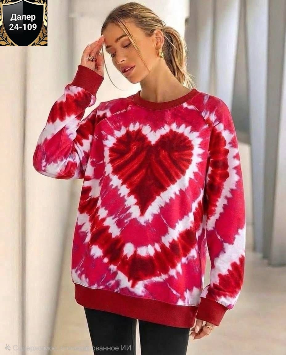 свитшот женский,розовый свитшот,розовая кофта с сердечками,свитшот женский с принтом,свитшот с принтом