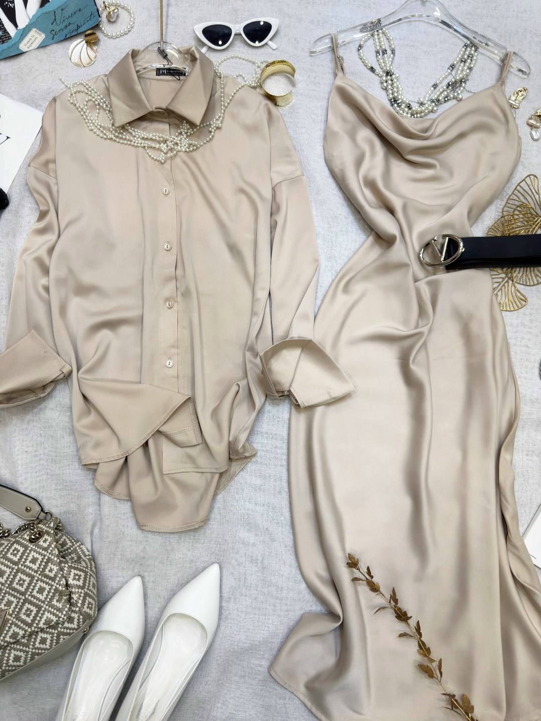 костюм шелковый,,атласное платье,костюм женский,комплект из платья