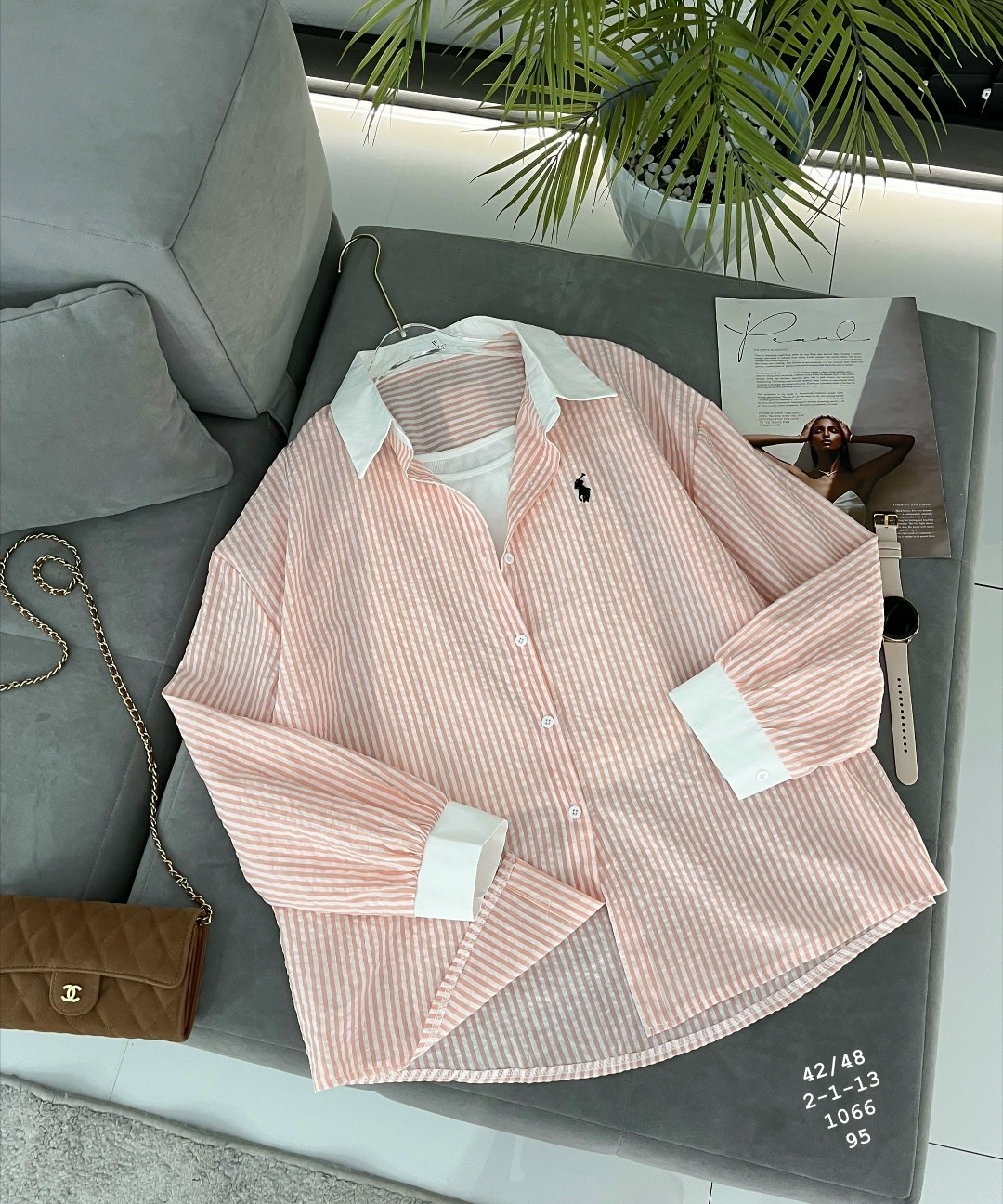 женская рубашка,хлопковая рубашка в полоску оверсайз cosmo brand,женская рубашка розовая,рубашка розовая,рубашка в полоску