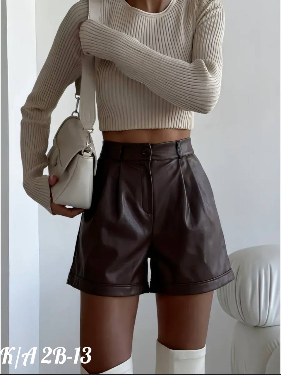 шорты женские,кожаные шорты,шорты из экокожи женские,шорты женские кожаные,юбка шорты из экокожи