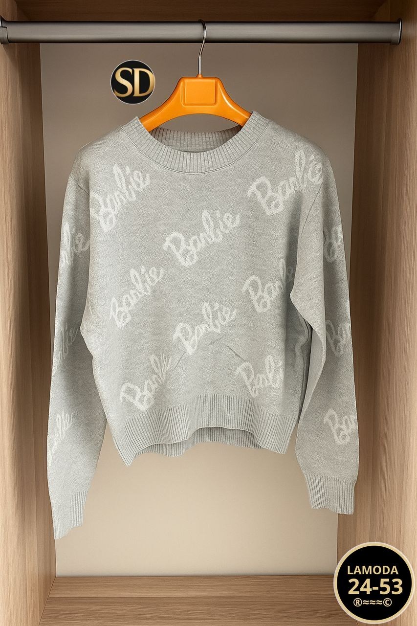 кофта женская,свитер женский,свитер оверсайз вязаный barbie lucky fashion,свитер кофта,свитер оверсайз вязаный barbie