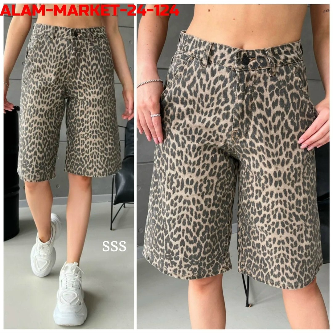женские шорты,шорты бермуды,леопардовые шорты,шорты бермуды джинсовые леопардовые широкие y2k,женские джинсовые шорты с леопардовым принтом
