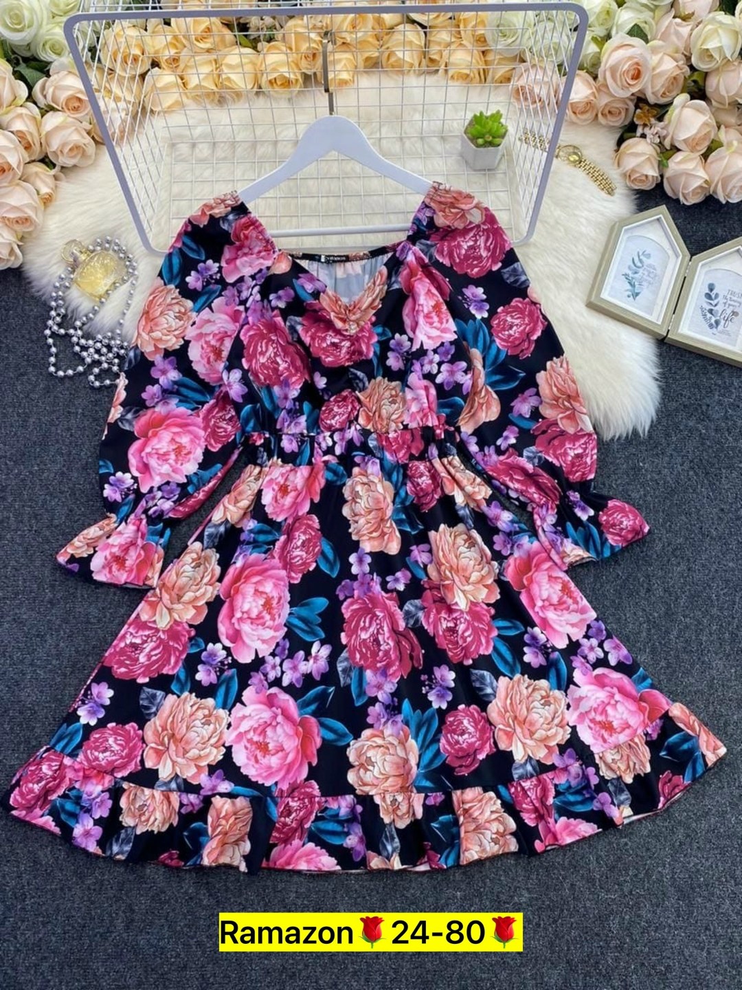 шифоновое платье женское,платья платье летнее,женское платье с принтом,женское шифоновое платье миди с цветочным принтом,летнее женское платье