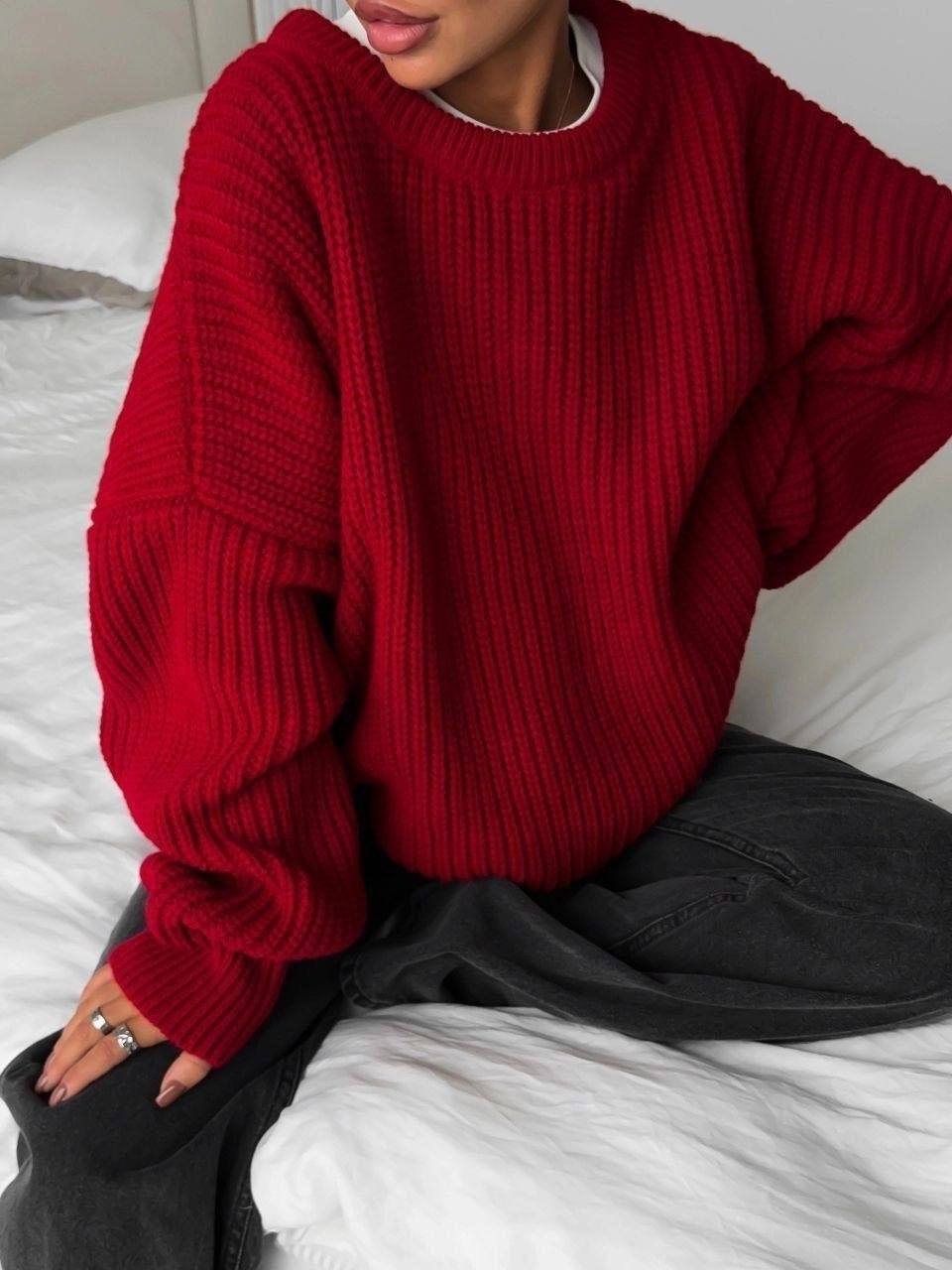 cвитер вязаный оверсайз,теплый свитер оверсайз,свитер оверсайз вязаный укороченный теплый hs fashion,свитер оверсайз wellmarts 250505970,свитер