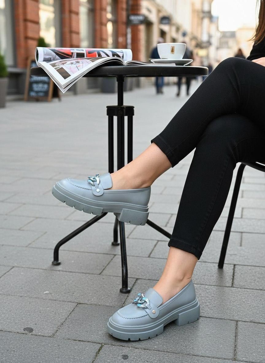 ,лоферы женские,лоферы модные, зенден лоферы,лоферы голубые