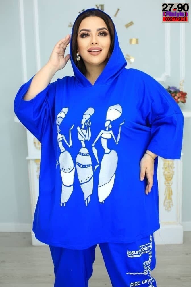 женский спортивный костюм больших размеров,женские костюмы,синий костюм,одежда больших размеров,летние костюмы женские 2026