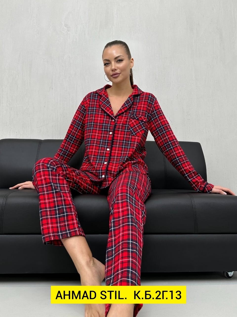 пижама двойка со штанами,женская пижама с брюками в клетку,пижама в клетку со штанами,женская пижама,пижама со штанами и рубашкой в клетку salixa mix