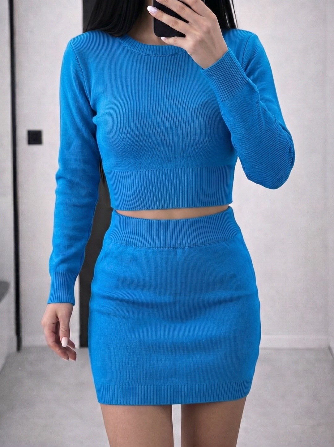 женский трикотажный костюм с юбкой,костюм юбка с топом,костюм с юбкой,костюм женский с юбкой,трикотажный костюм