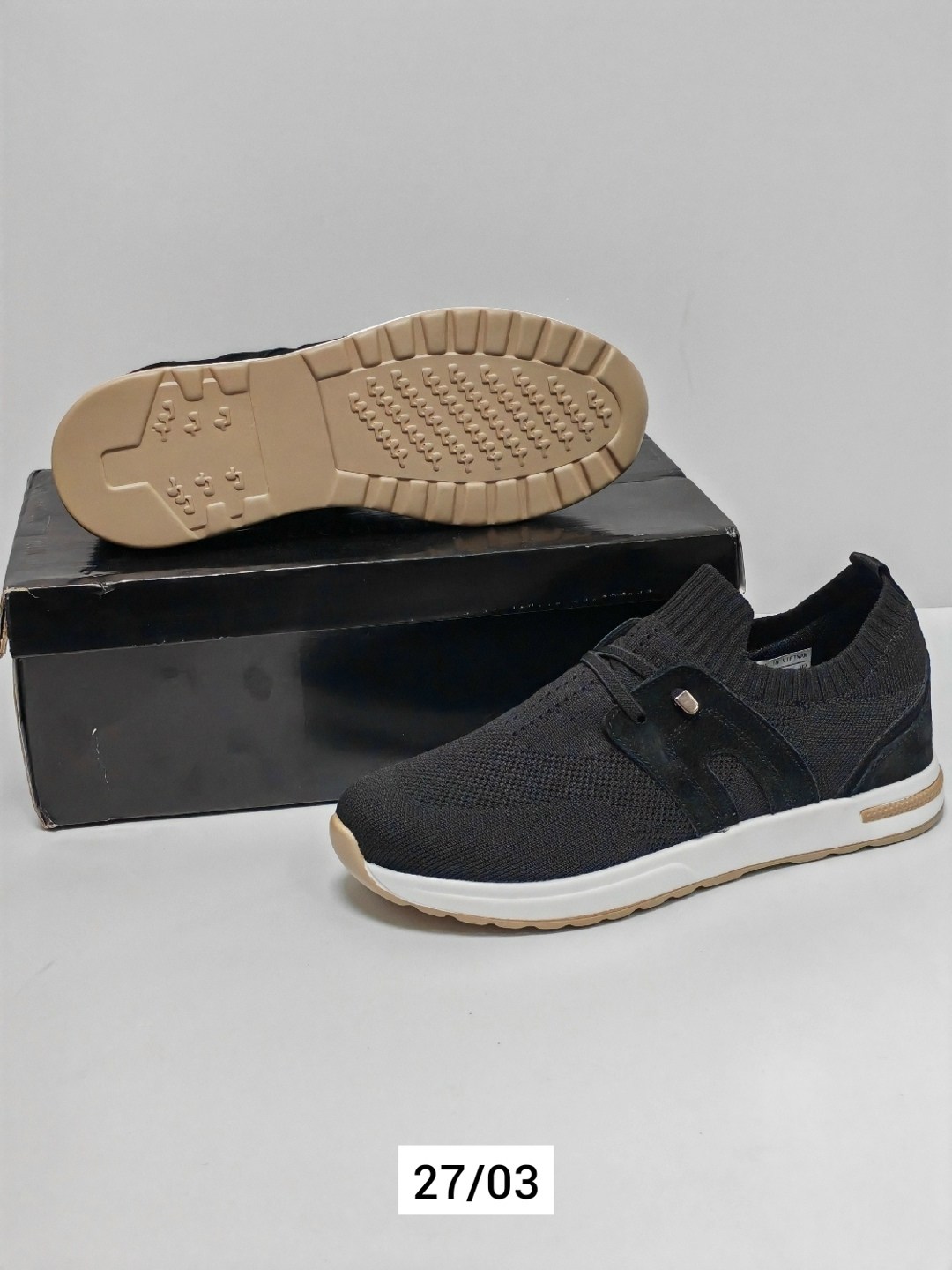 кроссовки loro piana,мужские текстильные кроссовки,,черные кроссовки,мужские кроссовки