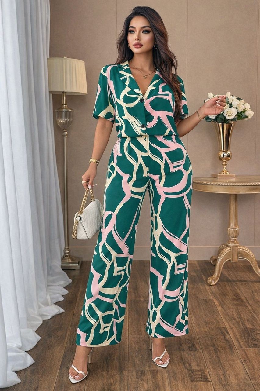 костюм с принтом,костюм с брюками,летние костюмы,женский костюм,летний брючный костюм