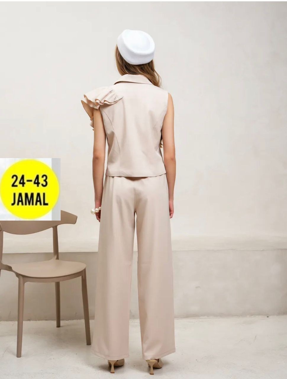 женский костюм с брюками палаццо,брючный костюм женский,костюм брючный,брючный костюм с жилеткой,костюм женский с жилетом и брюками-палаццо из вискозы