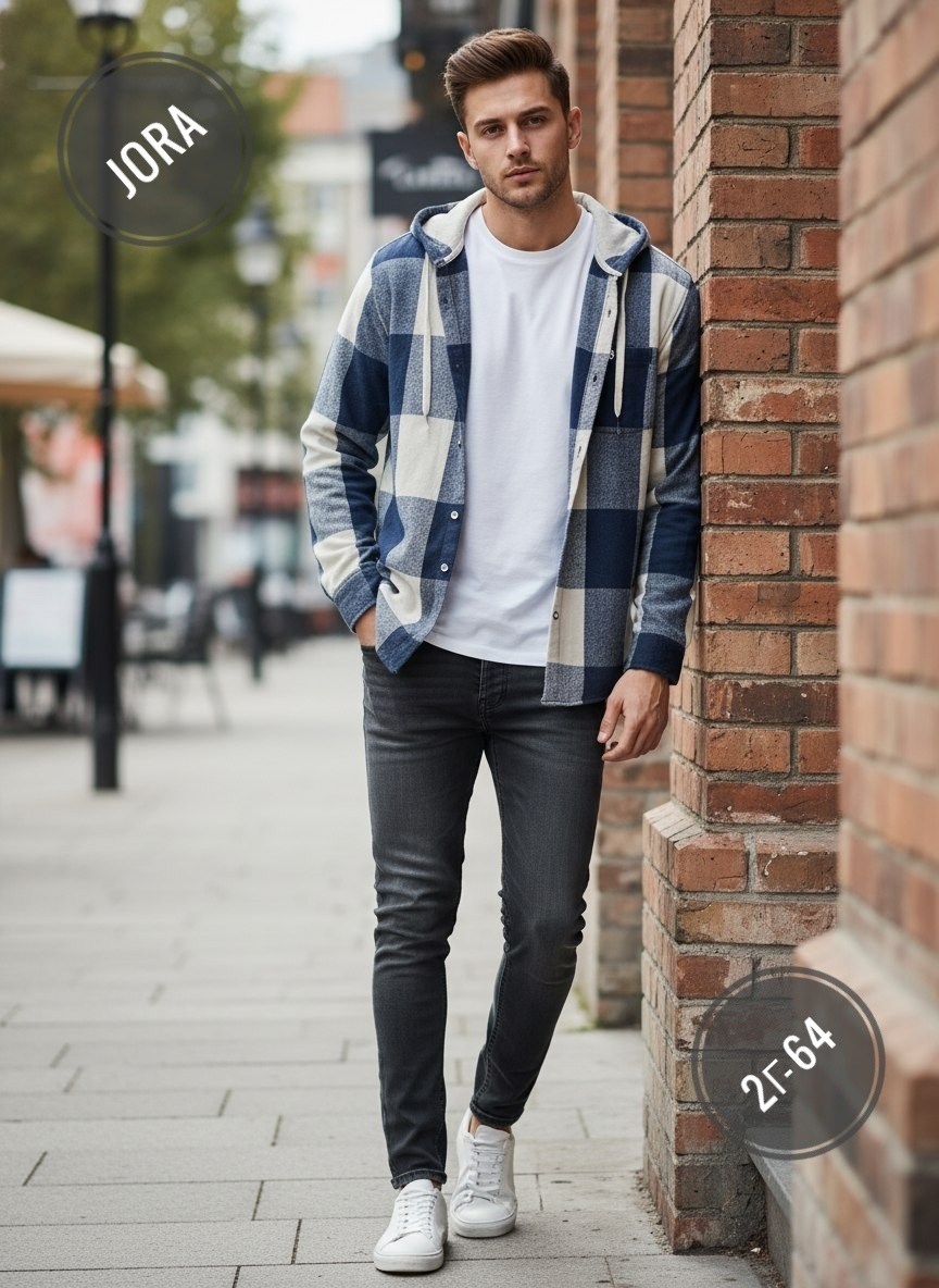 рубашка мужская с капюшоном,рубашка в клетку с капюшоном,рубашка с капюшоном,рубашка теплая мужская,темно-синяя рубашка lumberjack в клетку с капюшоном