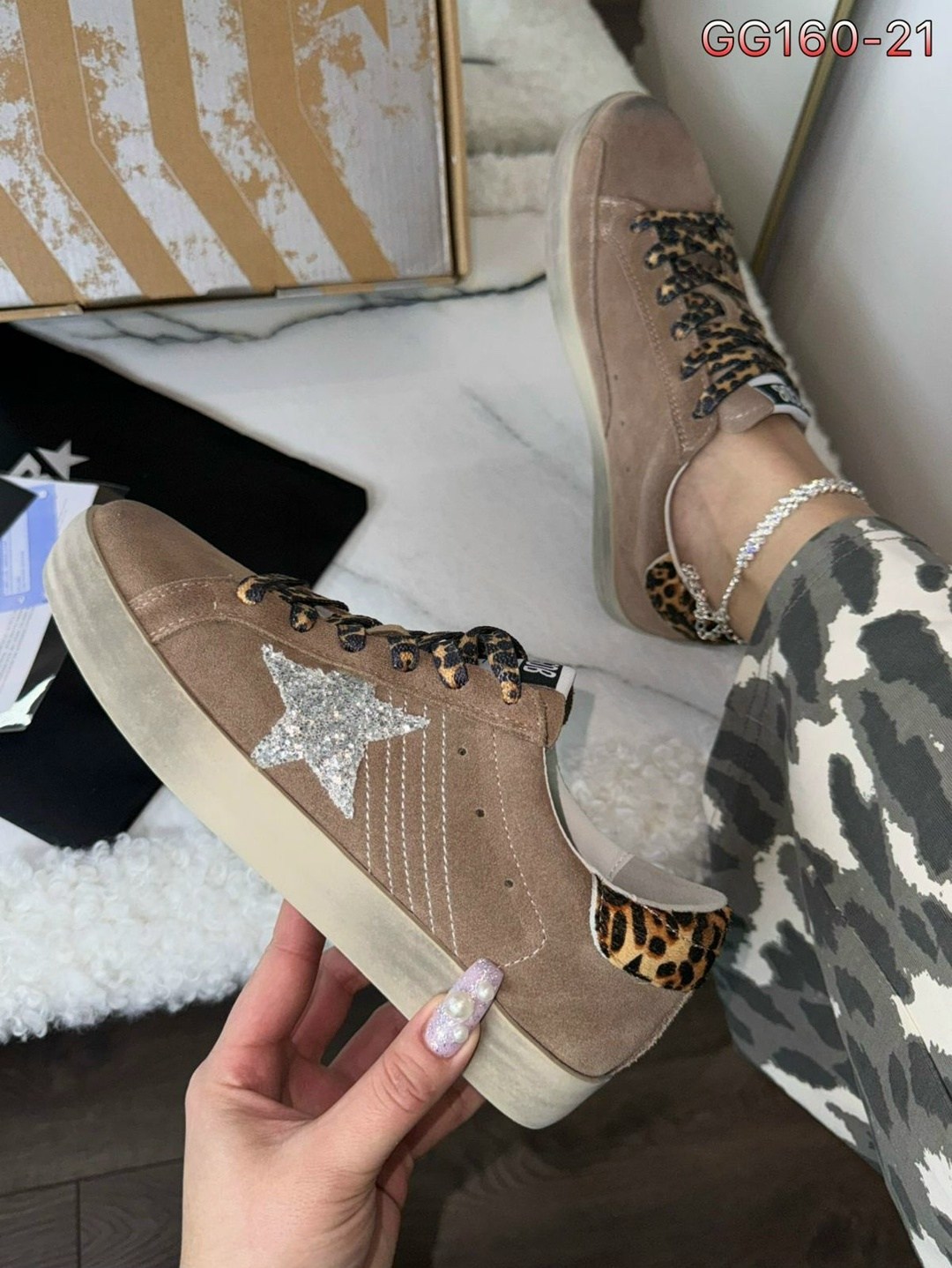 кроссовки golden goose,golden goose superstar,,кроссовки golden goose hi star из замши коричневый,golden goose super star