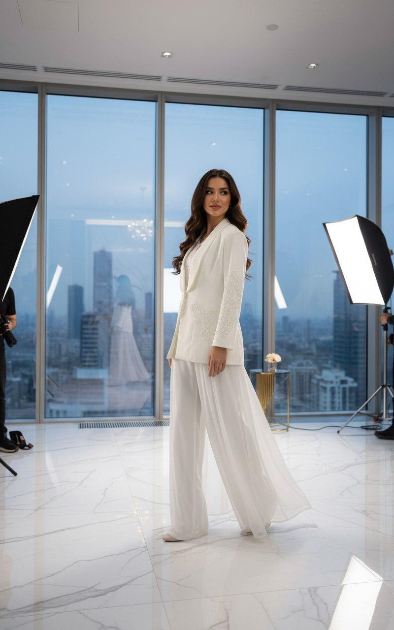 белый брючный костюм,брючный костюм,костюм брючный 1993 белый dilanavip,костюм брючный 1398 молочный anelli,женский брючный костюм