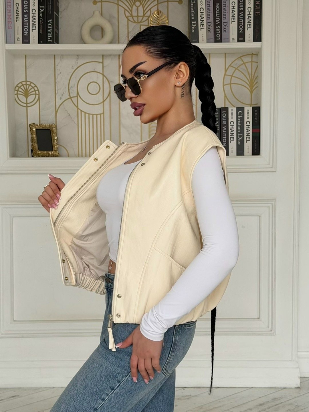 жилетка женская,жилетка экокожа короткая,жилет женский,жилет,жилетка короткая