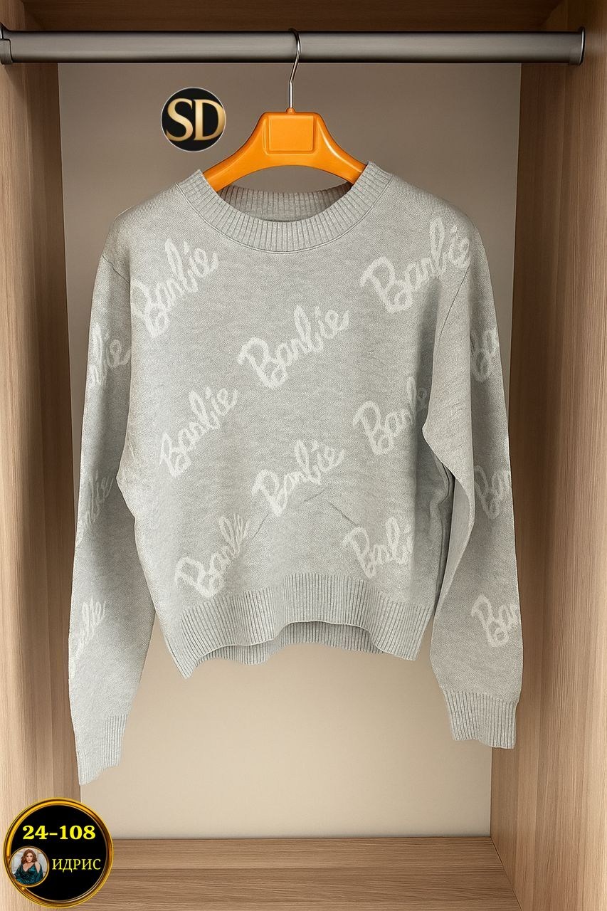 женский свитер,свитер,свитер кофта,женская кофта,свитер оверсайз вязаный barbie