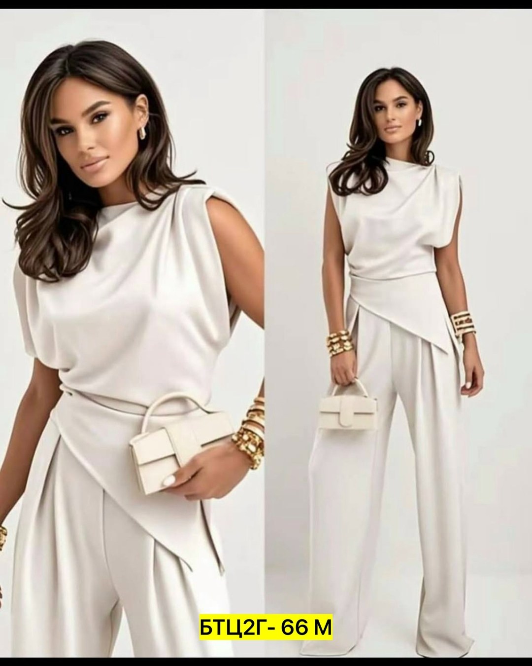 костюм брючный вечерний с драпировкой,вечерние брючные костюмы,жилет с круглым вырезом и костюм с широкими брюками,брючный костюм,женский брючный костюм