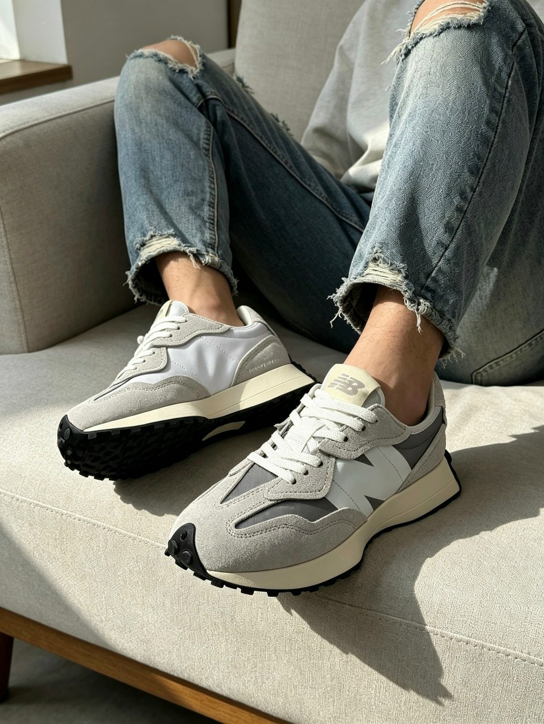 кроссовки new balance 327,кроссовки new balance,кроссовки,кроссовки new balance new balance 327,кроссовки женские, мужские new balance 327 серые/белые