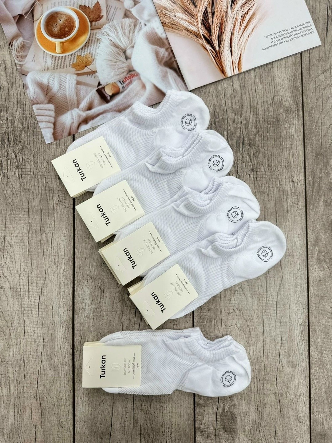 носки белые короткие набор 10 пар turkan,носки женские,носки белые женские,носки белые короткие набор 10 пар,носки женские 10 пар