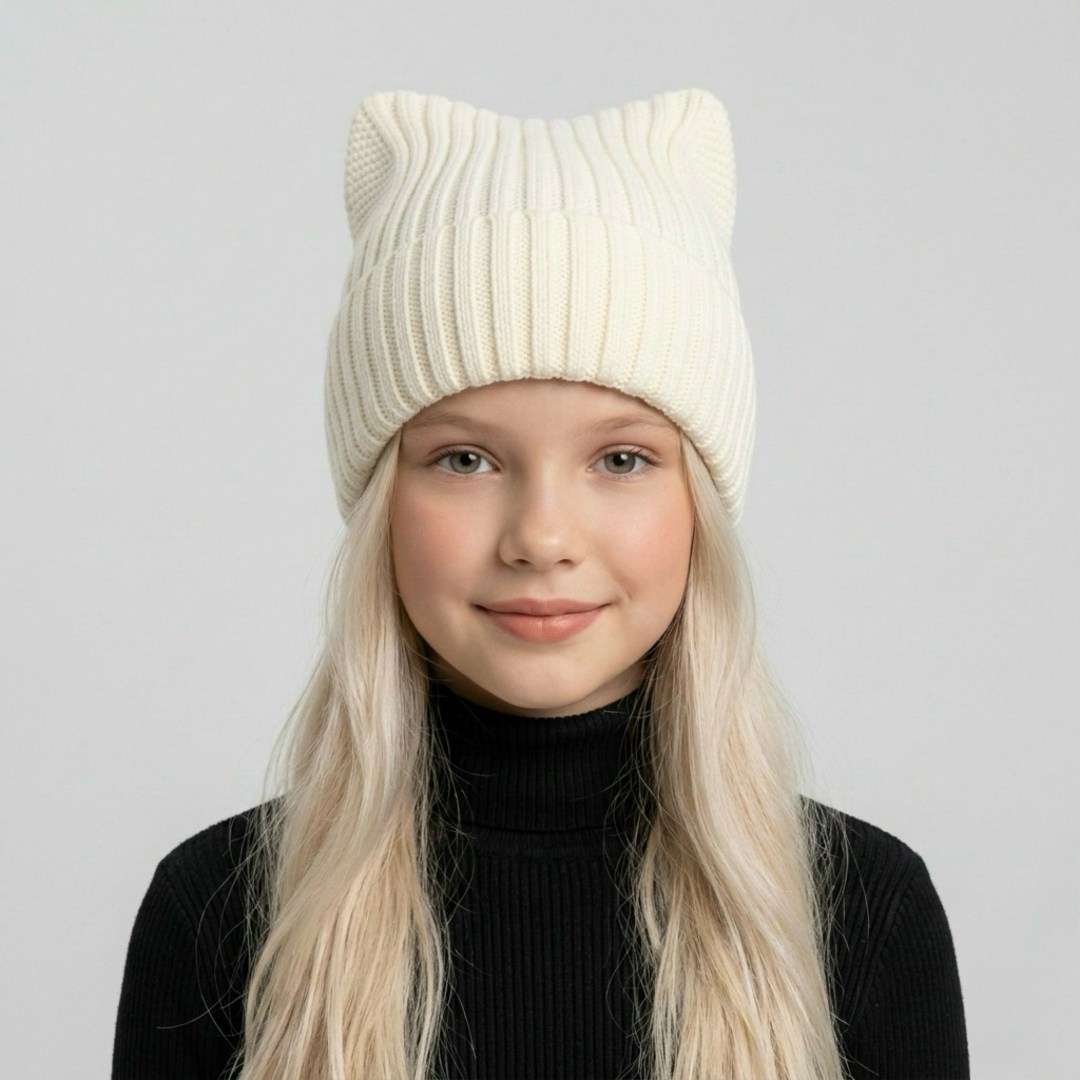 шапка для девочек,вязаная шапка с ушками,шапка с ушками,шапка для девочки с ушками,шапочка с ушками