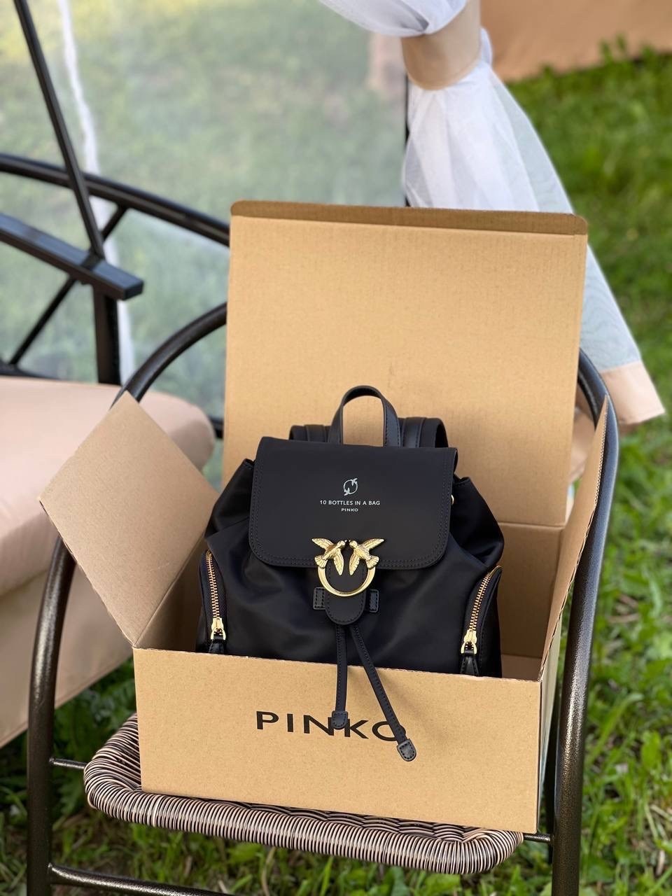 рюкзак женский pinko,рюкзак женский pinko love recycled чёрный,рюкзак pinko,рюкзак женский pinko черный,сумка-рюкзак женская pinko love recycled чёрная