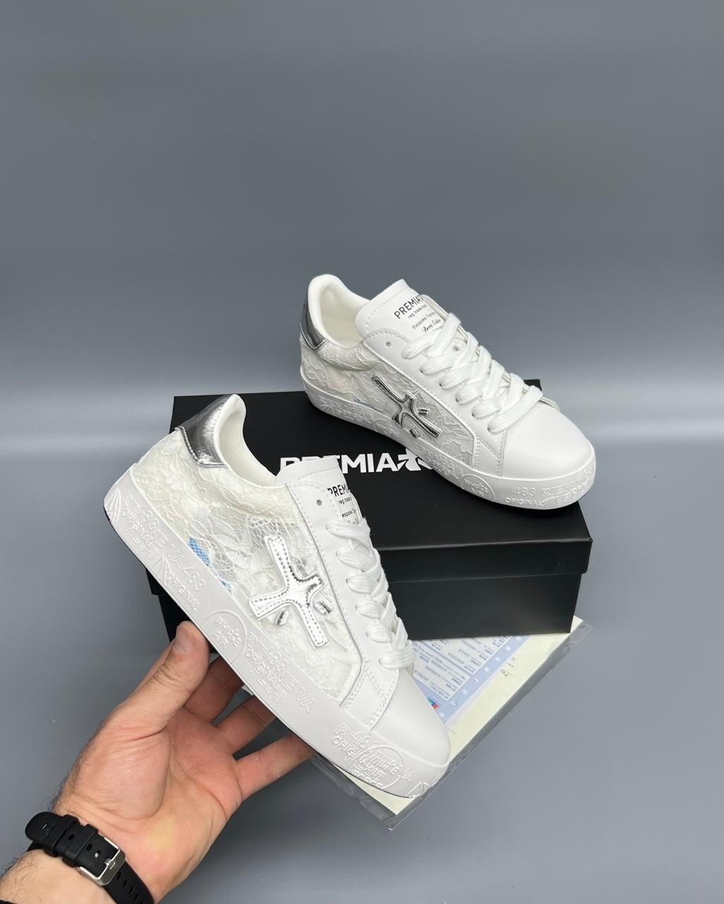 ,кроссовки premiata,женские кроссовки,кроссовка мужской,белые кроссовки